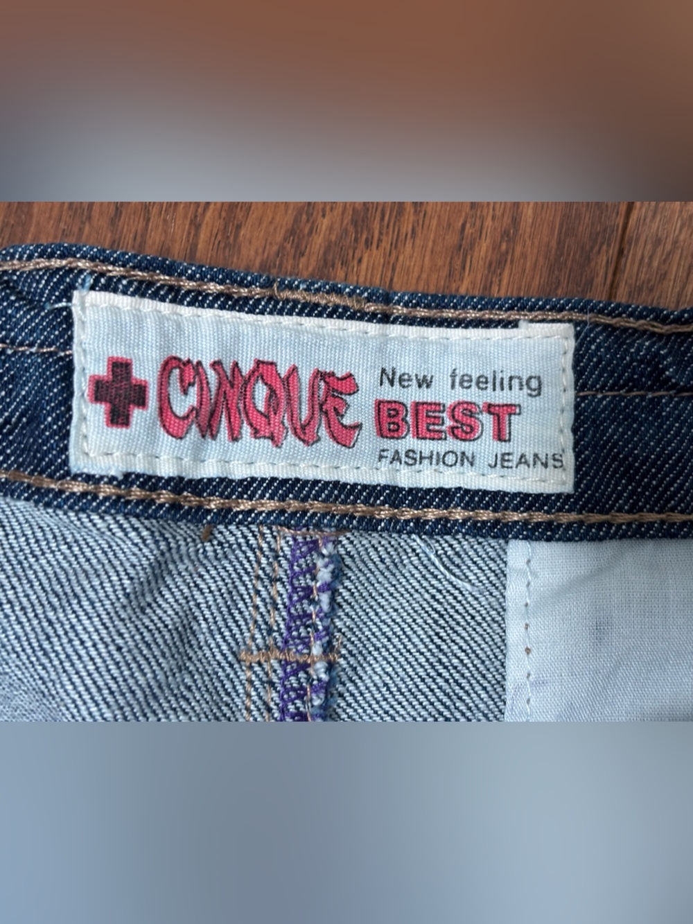 Vintage Y2K Cinque Pleated Denim Micro Mini Skirt Sz 26/40 - Picture 3 of 14
